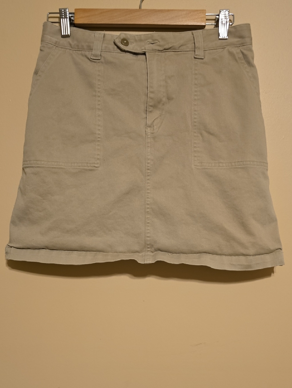 Lands' End Shorts Women's Size 4 Skort Khaki Mini Utility Skirt *See Note
